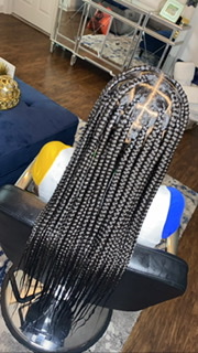 Large Knotless Braids