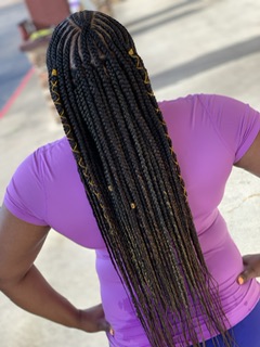Feed ins w/individual back (Fulani Braids)
