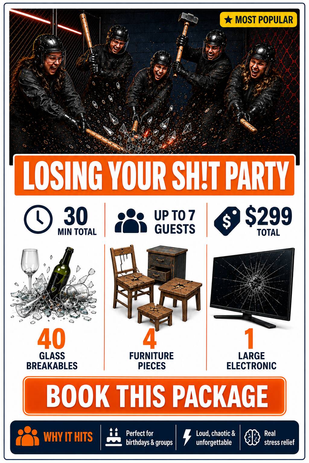 LOSING YOUR SH!T PARTY package artwork