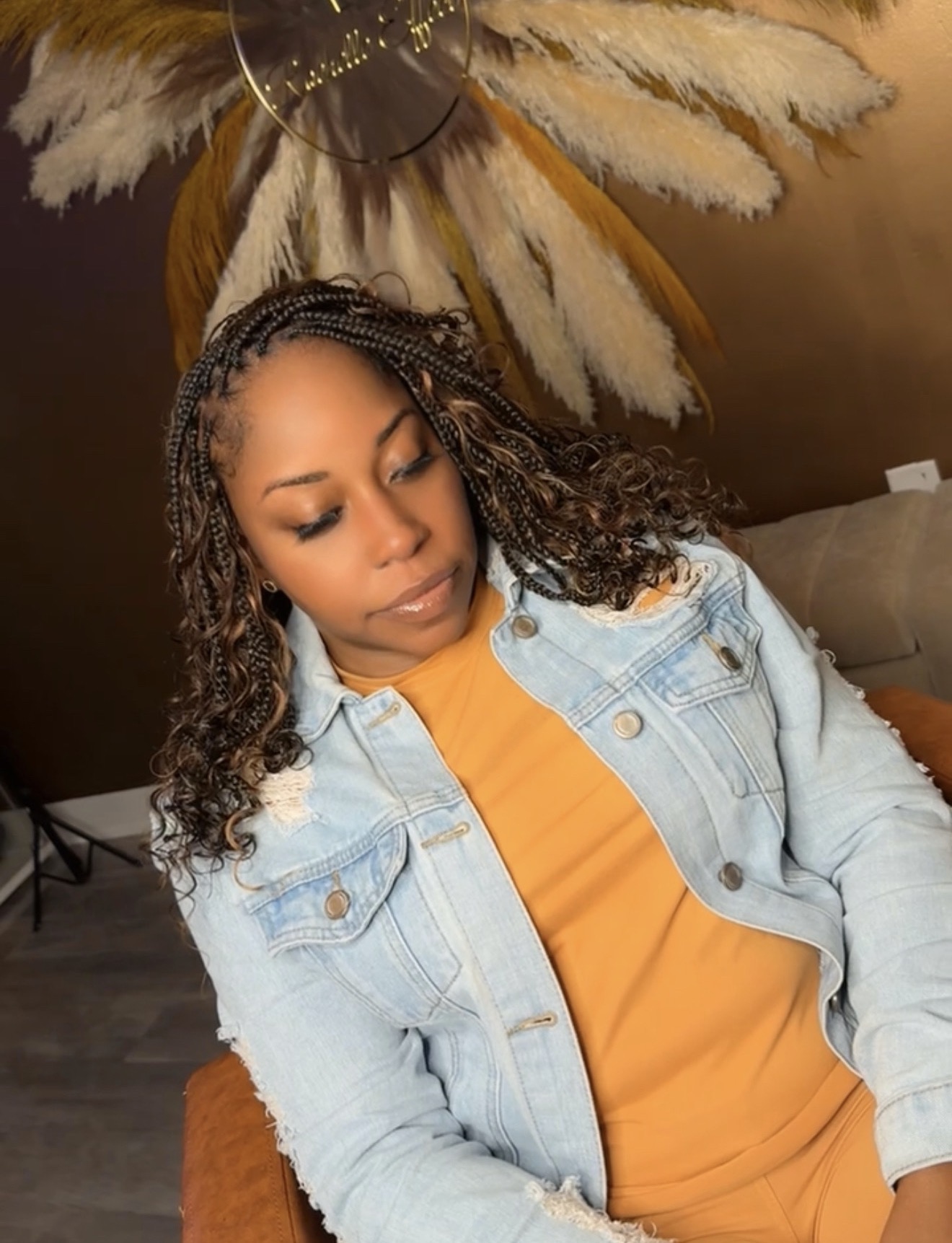 Boho Knotless Bob