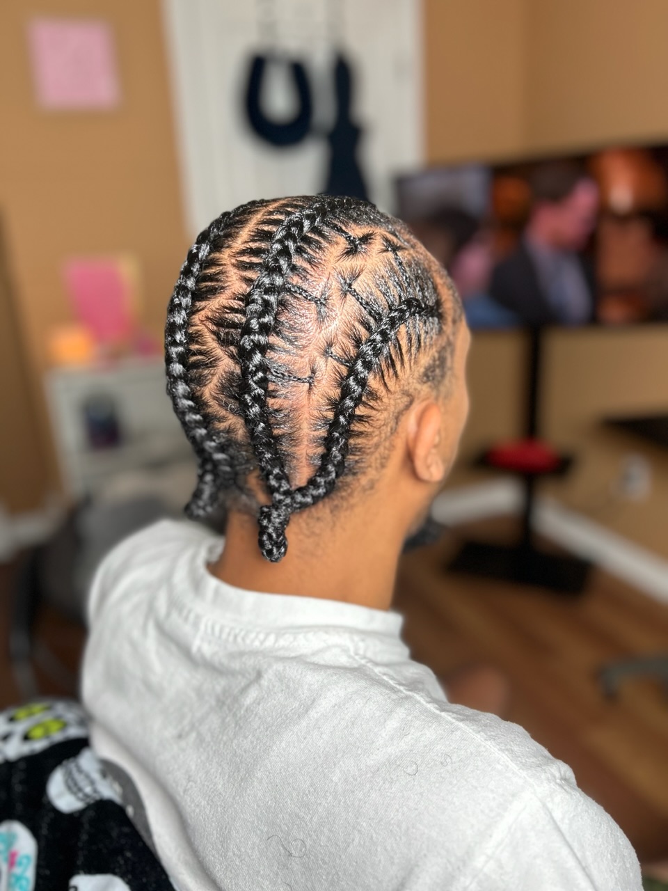 4 designer stitch braids