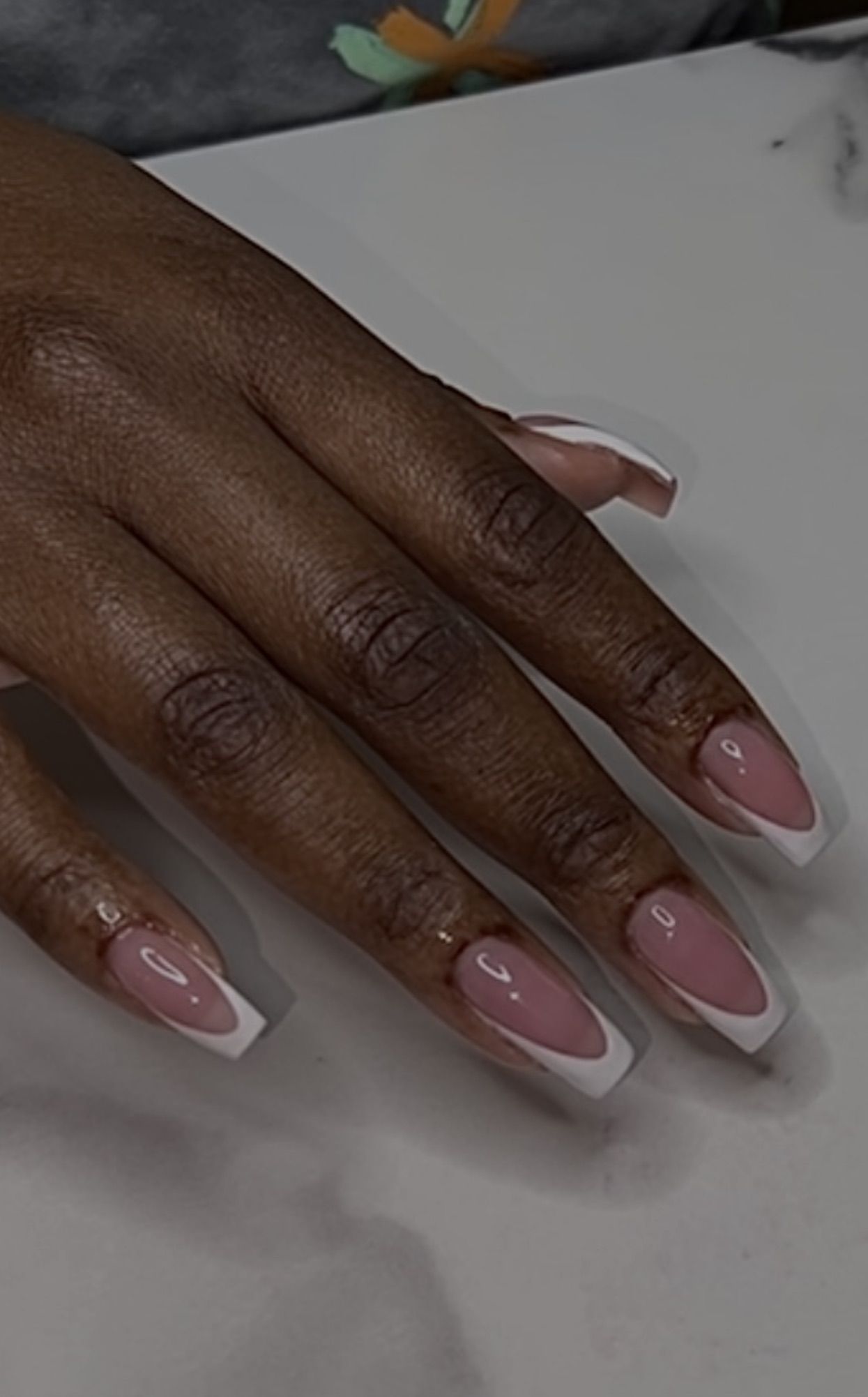 Acrylic overlay nail service inspiration