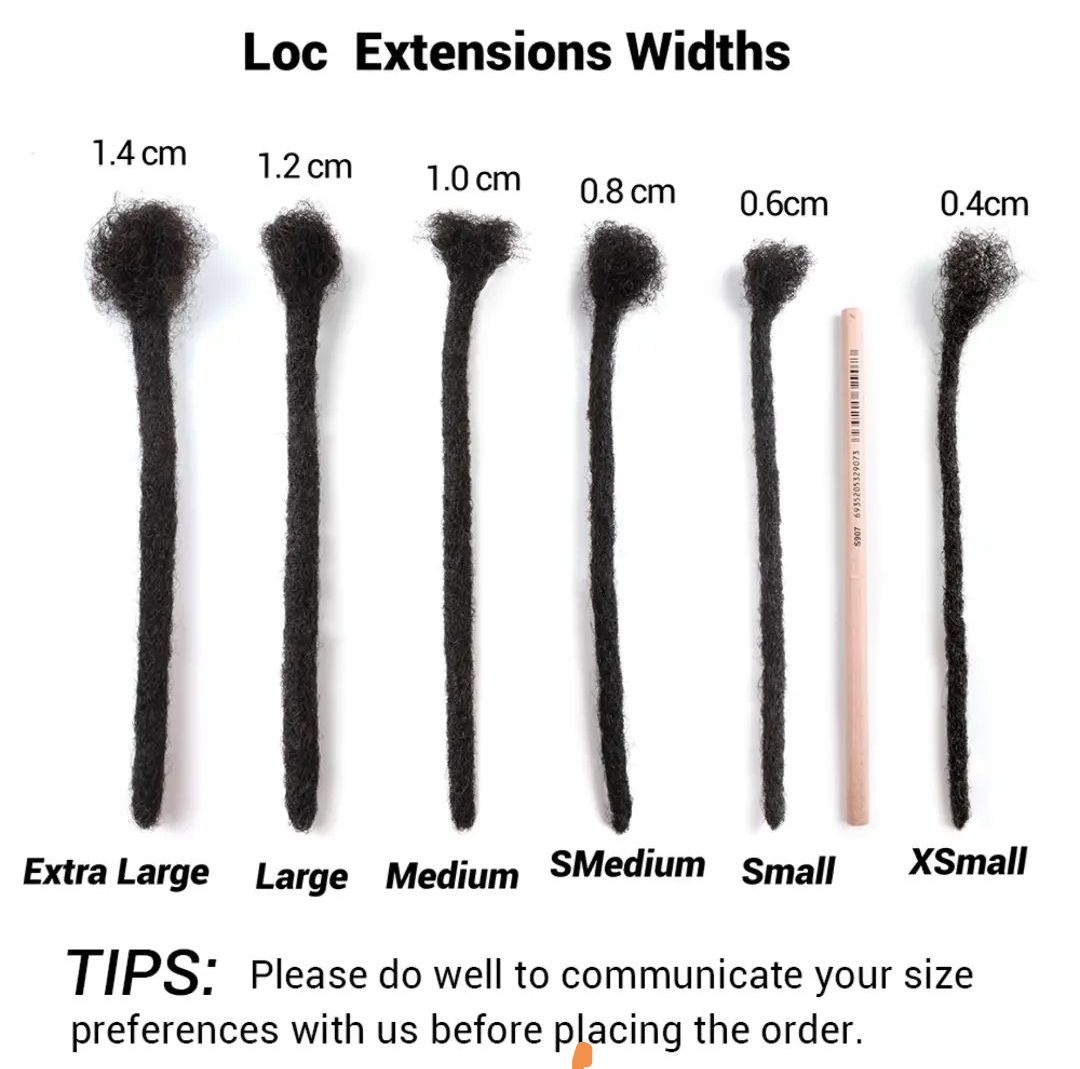 8” 0.6cm Small loc Extension
