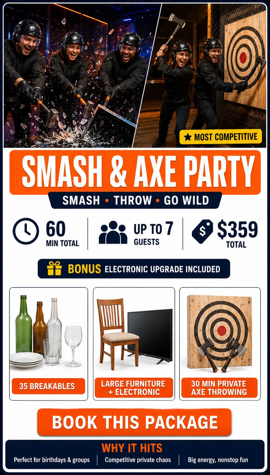 SMASH & AXE PARTY package artwork