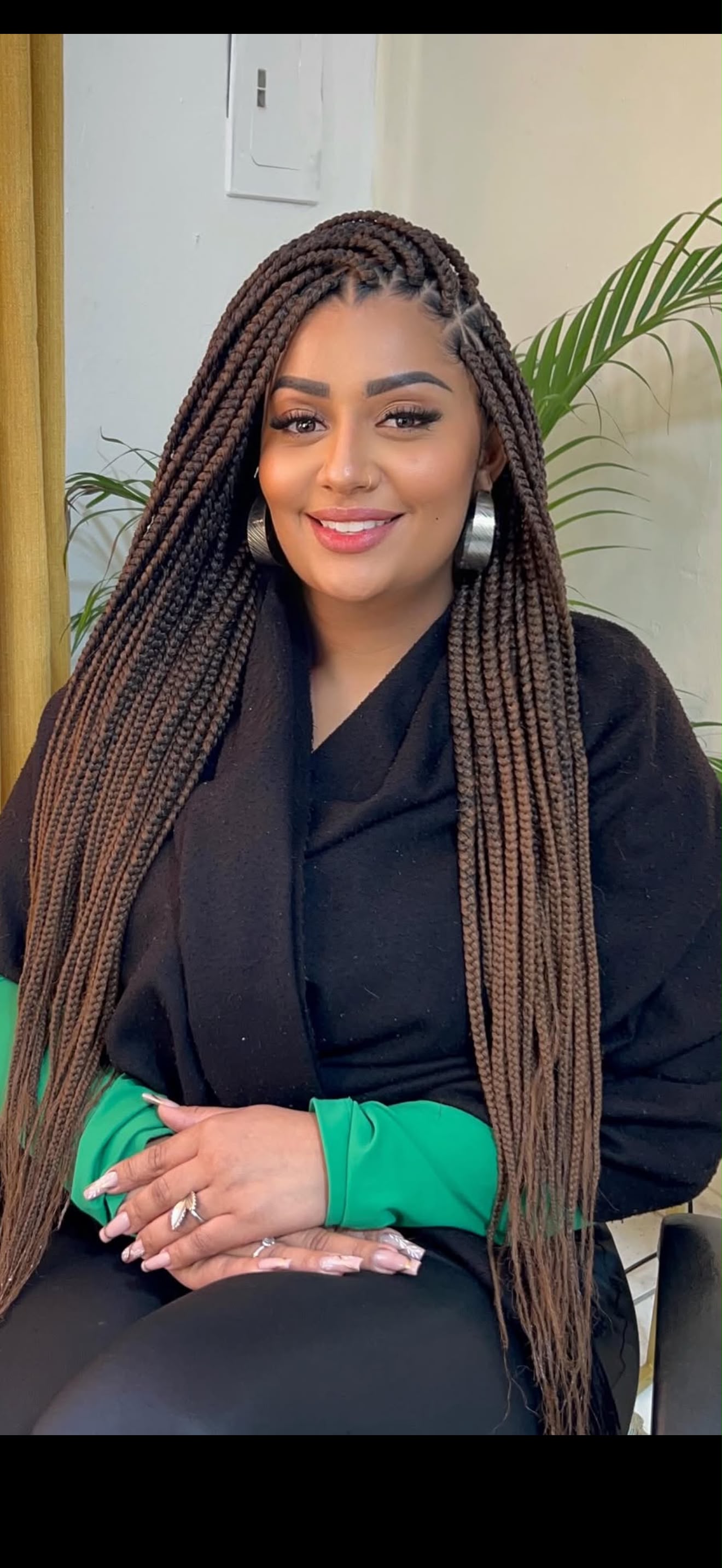 Medium Box Braids – Butt Length