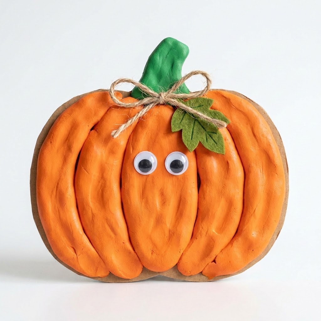 3D Squishy Clay Pumpkins craft workshop at PLAYCARNIVAL
