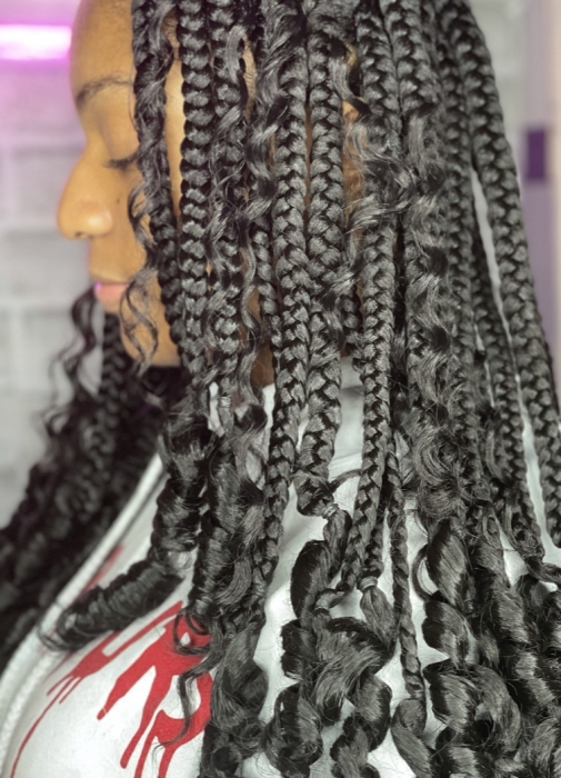 Colieray Braids (Large Knotless W/ Curls at the end)