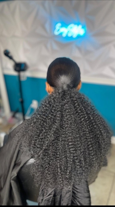 Frontal Ponytal Braided curly