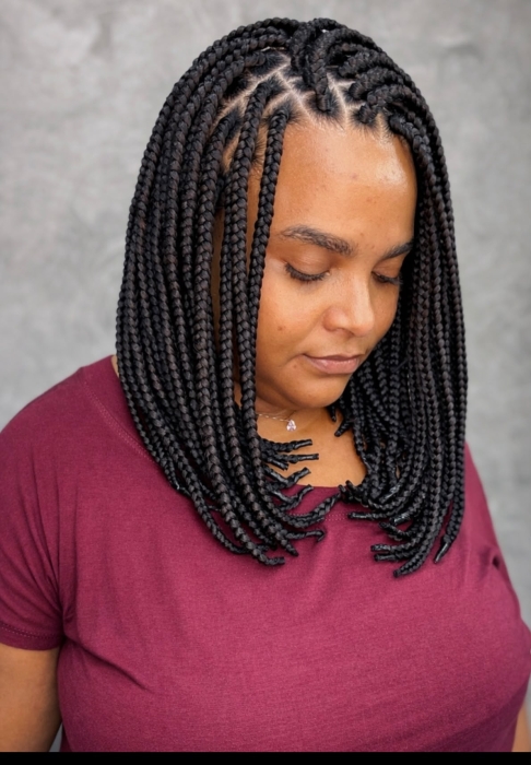 Box braids bob