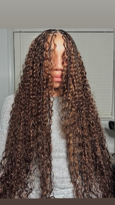 Small-Medium Knotless (Boho) – Waist Length