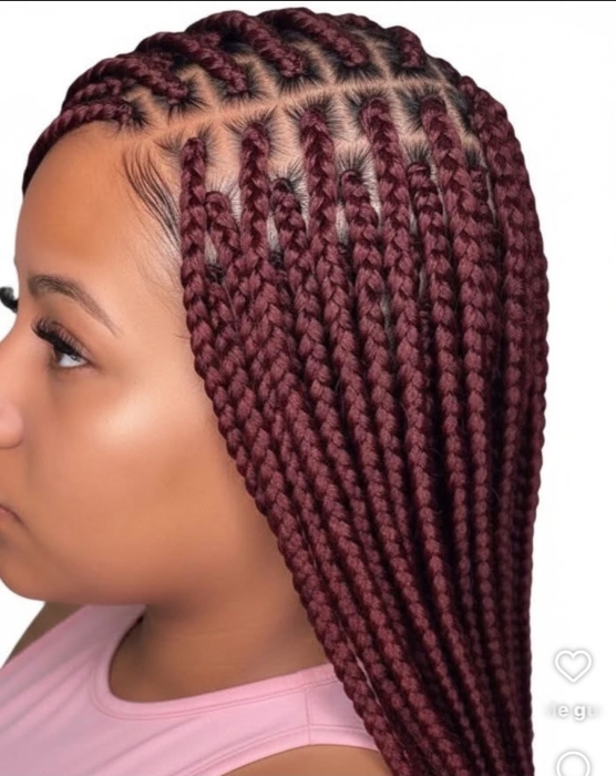 Small-Medium Box Braids – Butt Length