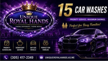 Unique Royal Hands Car wash in Miami