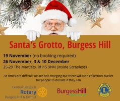 Schedule Appointment with Burgess Hill Santa Grotto